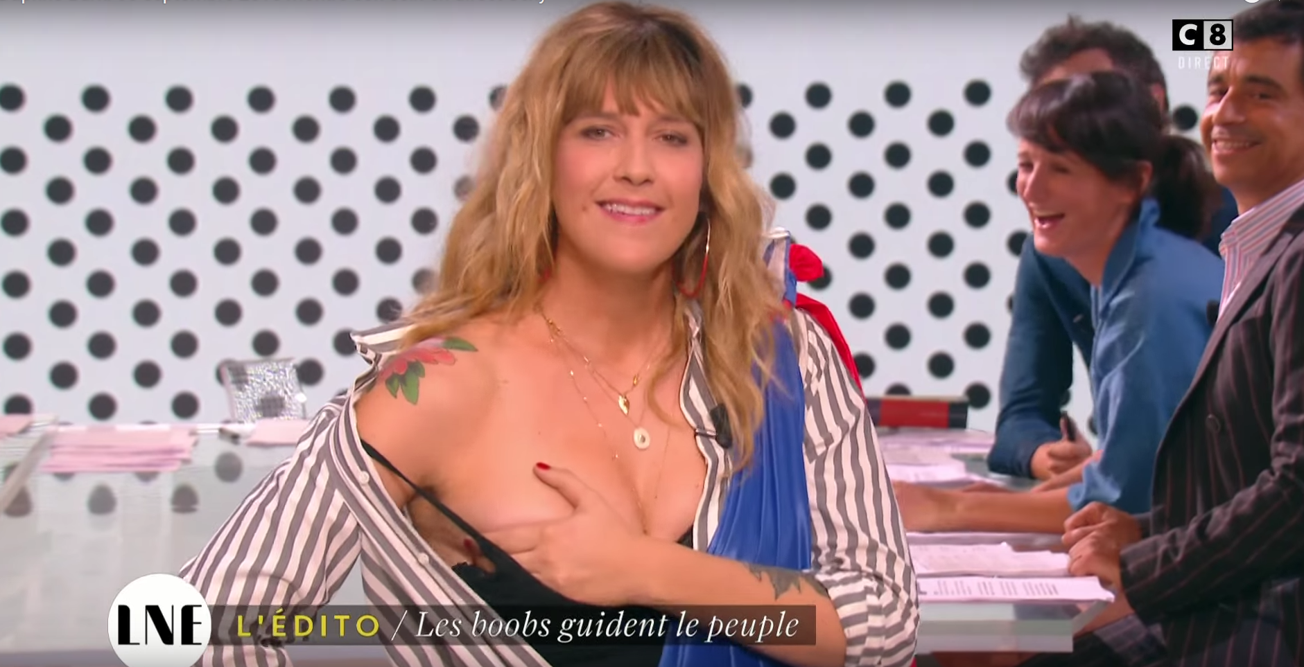 Gazetarja franceze nxjerr gjoksin në mbrojtje të myslimaneve (VIDEO)