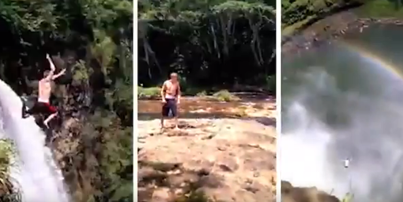 Bie nga 70 metra lartësi dhe shpëton (VIDEO)