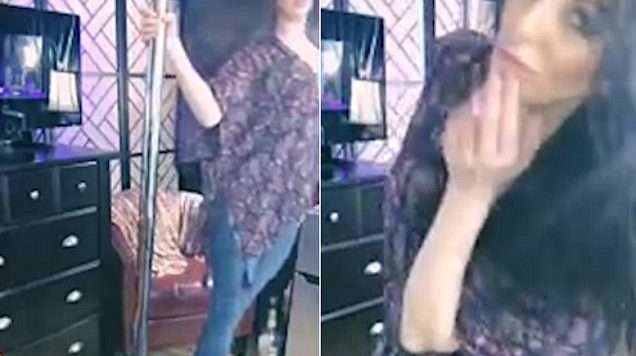 Kjo vajzë bëri me të vërtetë vallëzim seksi (VIDEO)