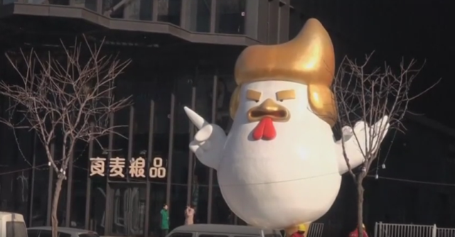 Donald Trump me statujë gjeli në Kinë (VIDEO)