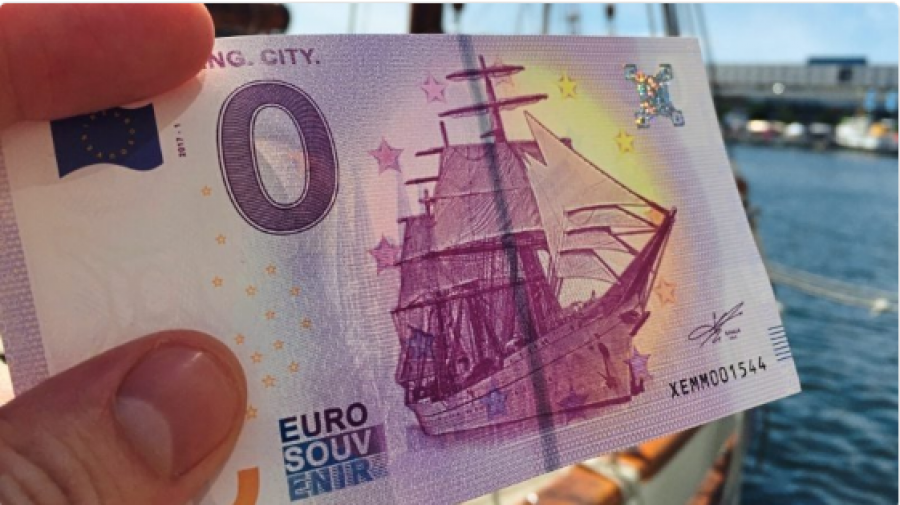 Kartëmonedha që ka vlerën 0 e kushton 2.5 euro