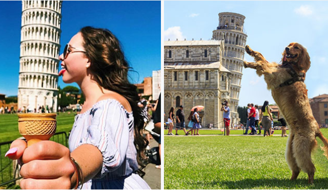 Fotografitë më qesharake tek Pisa (VIDEO)