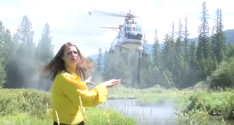 Raportimi me një helikopter prapa nuk është ide e mirë (VIDEO)
