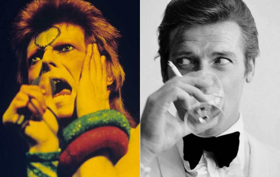 David Bowie fshihej nën tavolinë nga Roger Moore