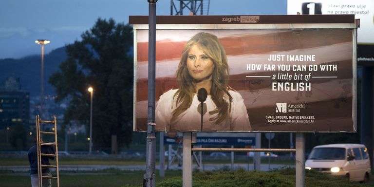 Fotoja e Melania Trump përdoret si reklamë në Kroaci