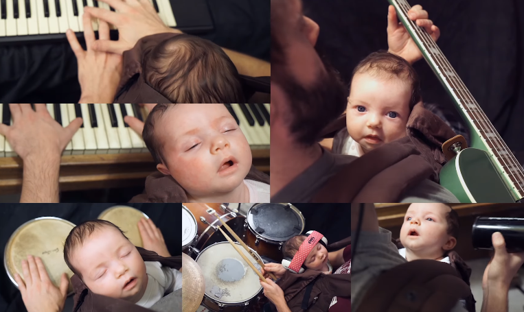 Ja si e qetëson ky baba, vajzën dymuajshe (VIDEO)