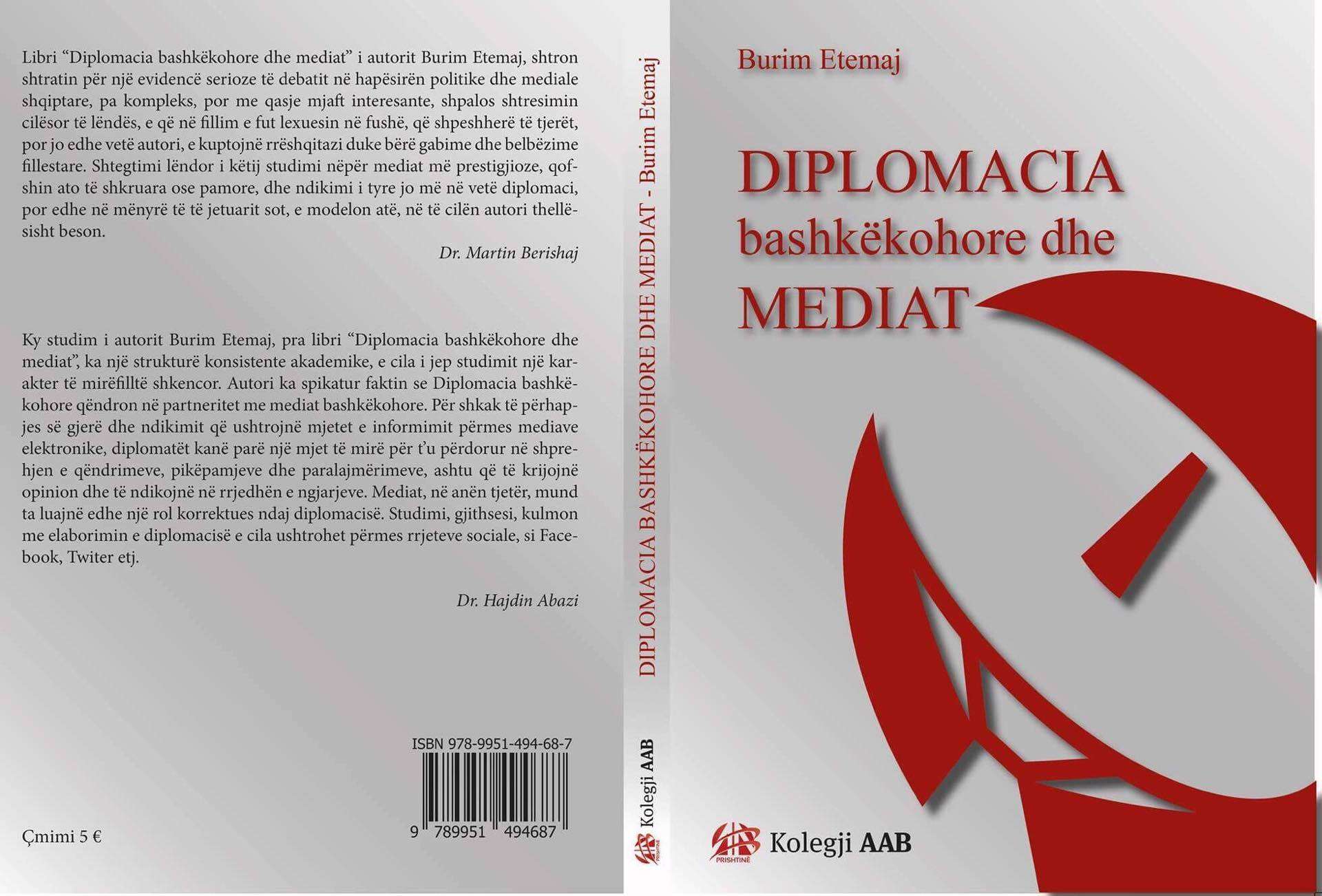 Doli nga shtypi libri "Diplomacia bashkëkohore dhe mediat"