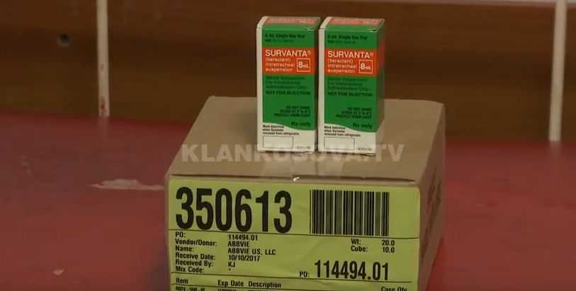 200 shishe Surfaktant, dhuratë për QKUK-në (VIDEO)