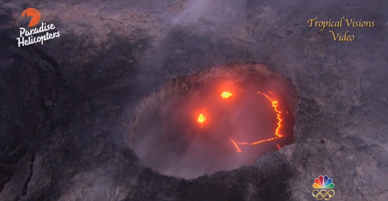 Vullkani në Hawaii liron buzëqeshje të bukur (VIDEO)
