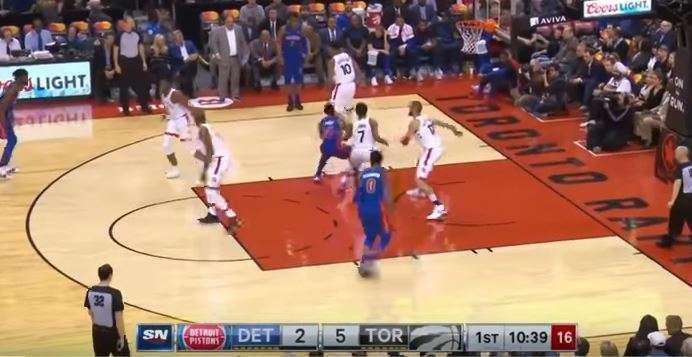 Toronto ‘lodh’ Pistons (VIDEO)