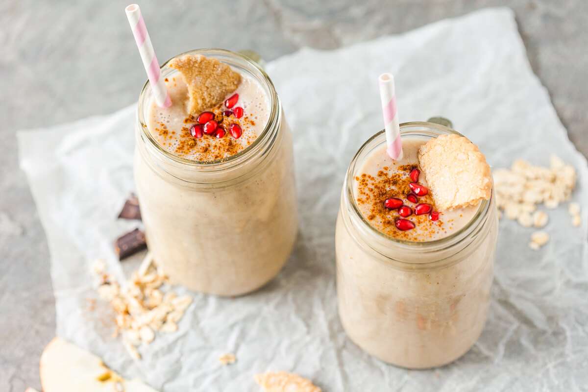 Smoothie me banane dhe mollë