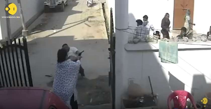 Gruaja me armë ia shpëton jetën bashkëshortit (Video)