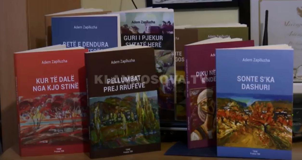 Adem Zaplluzha, poeti me 163 libra të botuar (VIDEO)