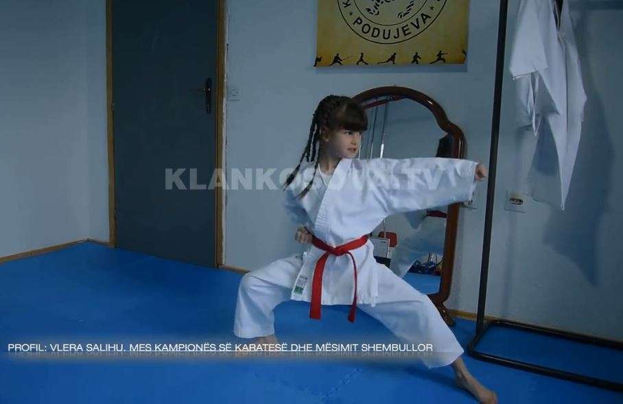 Vlera Salihu, mes kampiones së karatesë dhe mësimit shembullor (VIDEO)