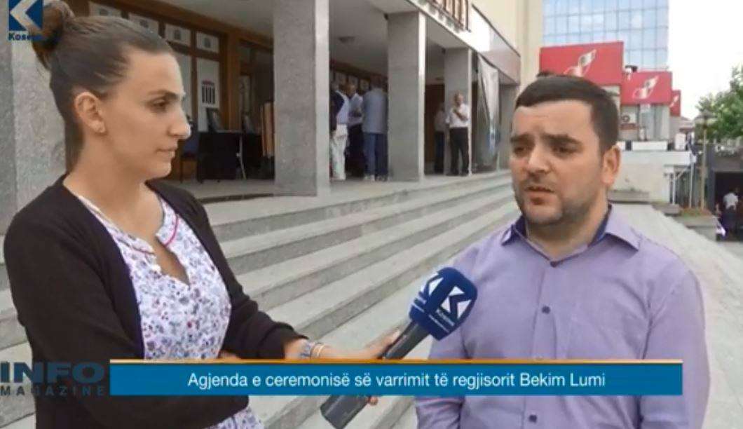 Agjenda e ceremonisë së varrimit të regjisorit Bekim Lumi