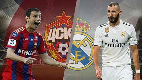 Formacionet zyrtare: CSKA  - Real Madrid