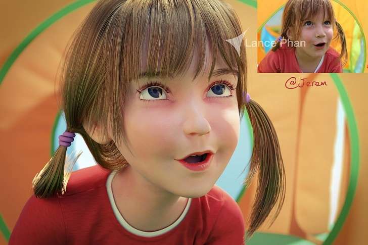 Artisti transformon fotot e njerëzve në karakteret 3D (FOTO)