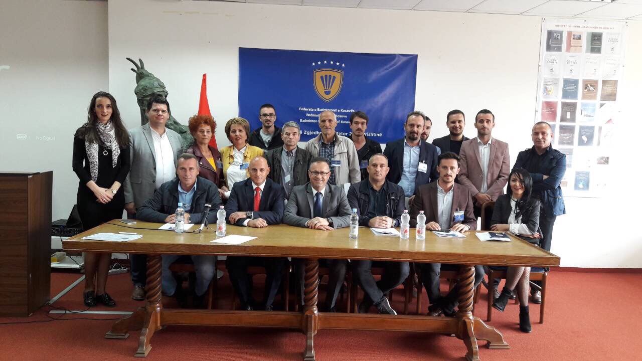 Themelohet Federata e Badmintonit, Profesor Jeton Nebiu kryetar