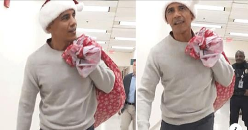 Ish-presidenti amerikan Barack Obama si babadimër, u ofron dhurata fëmijëve të Spitalit në DC (FOTO)