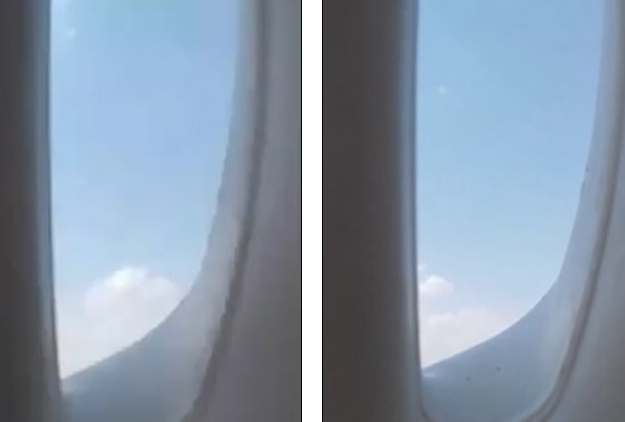 Pamja nga dritarja e aeroplanit rezulton në krejt diçka tjetër! (VIDEO)