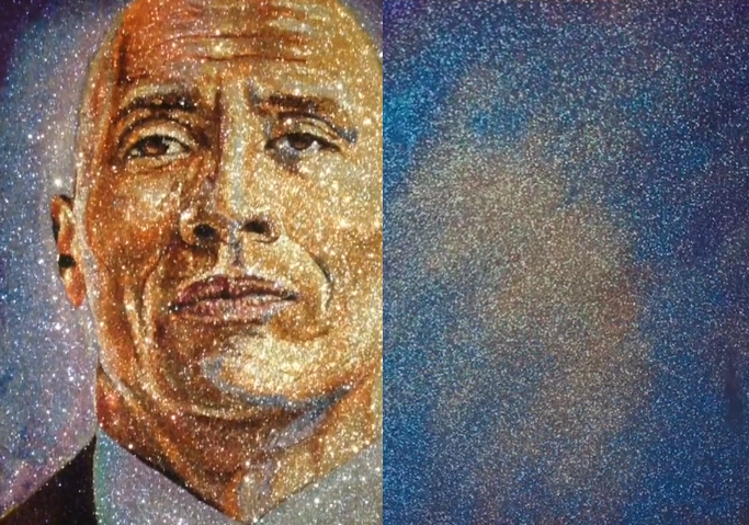 Ky portret i Dwayne Johnson po i mahnit të gjithë (VIDEO)