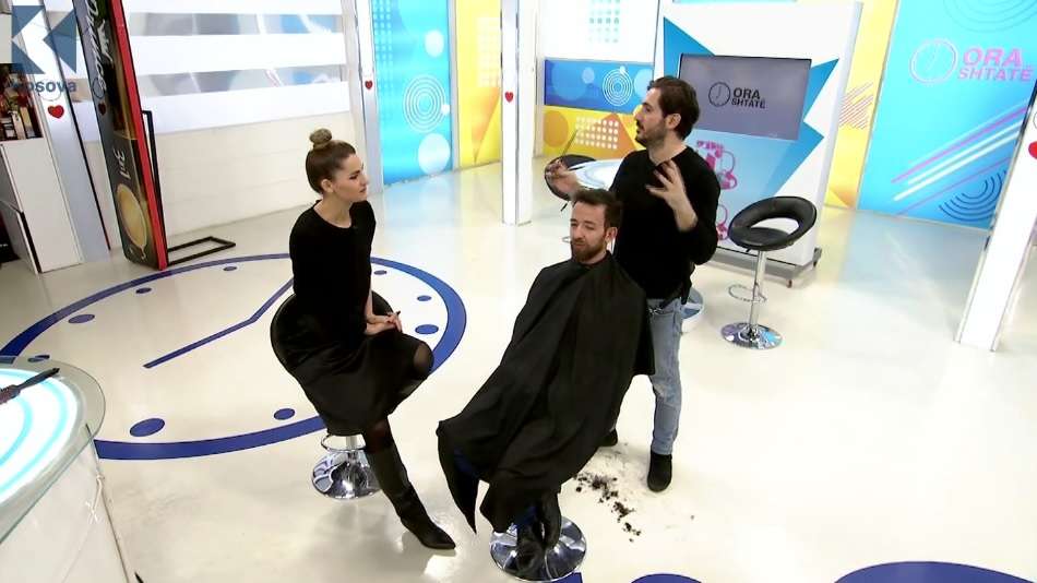 Miloti qethet në studio të Ora Shtatë (VIDEO)