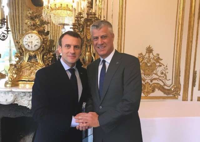 Macron uron Thaçin për 11 Vjetorin e Pavarësisë