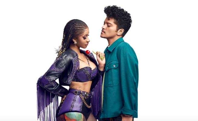 Cardi B dhe Bruno Mars kanë publikuar këngën e tyre më të re (VIDEO)