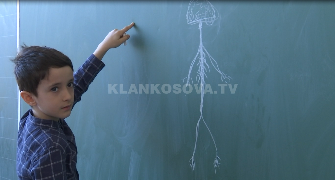 Vogëlushi tetëvjeçar harton teste për mësimdhënësit (VIDEO)