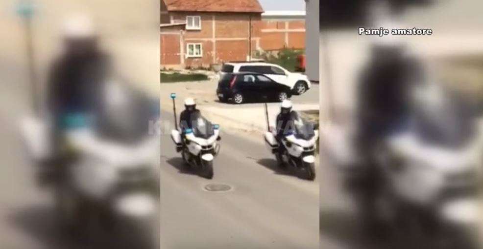 Spektakël për policin e pensionuar në Greme (VIDEO)