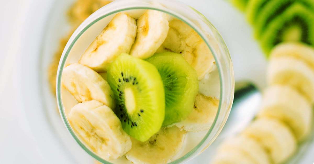 Banane dhe kivi për mëngjes