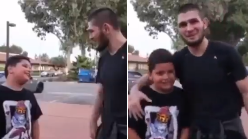 Nurmagomedov “refuzon” të fotografohet me tifoz të Barcelonës (VIDEO)