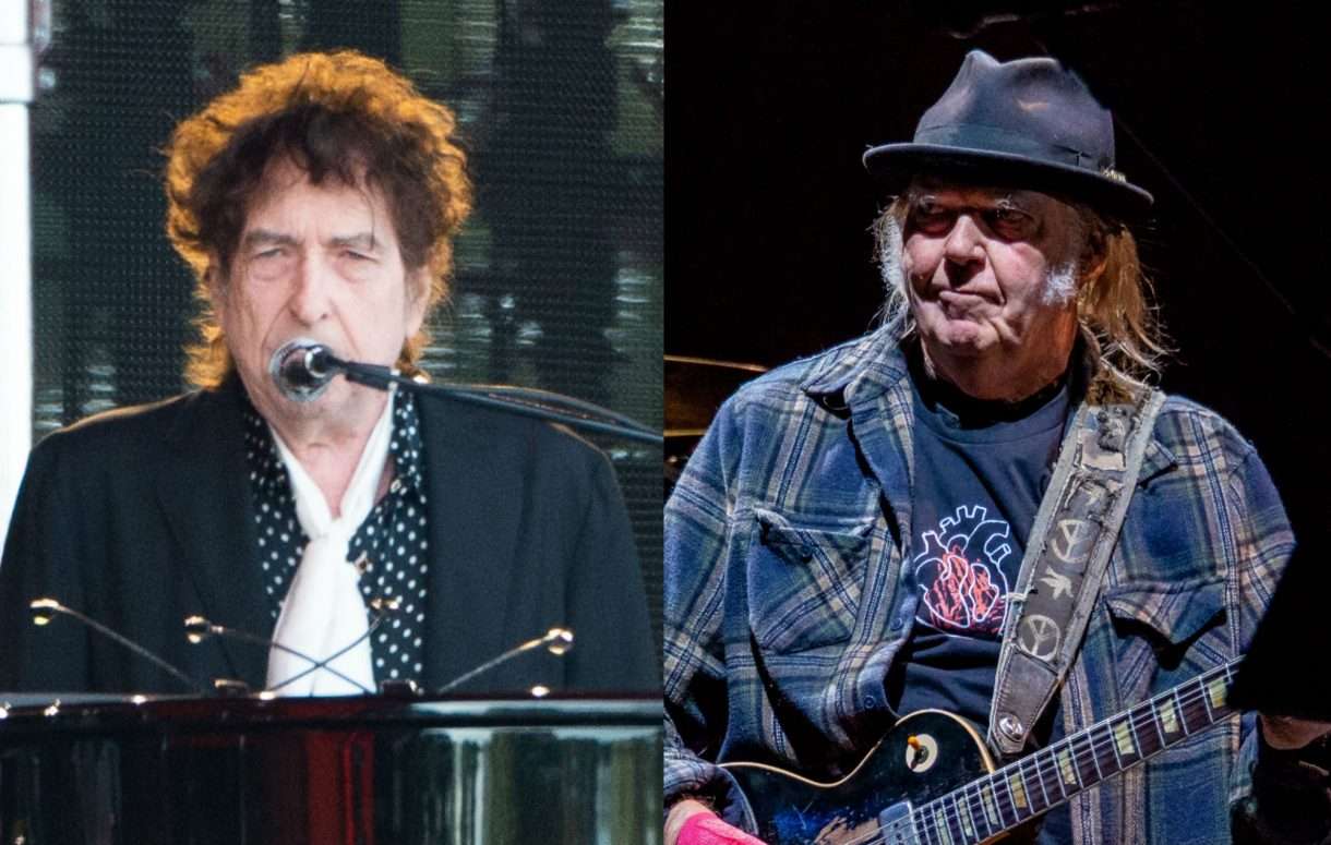 Bob Dylan dhe Neil Young këndojnë bashkë pas 25 vjetësh (VIDEO)