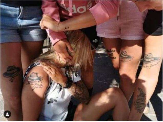 Bashkëlojtaret dhe miket bëjnë tatuazhe në kujtim të Florijana Ismailit: "Për familjen Fl 9 "
