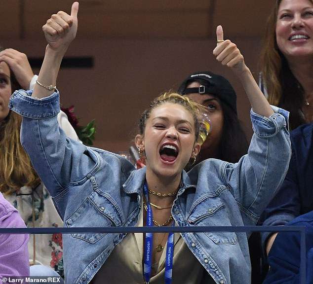 Gigi Hadid e mbështet miken e saj Serena Williams gjatë lojës