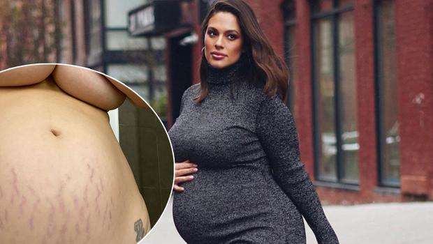 Ashley Graham shfaq me krenari strijat pas lindjes në një selfie nudo