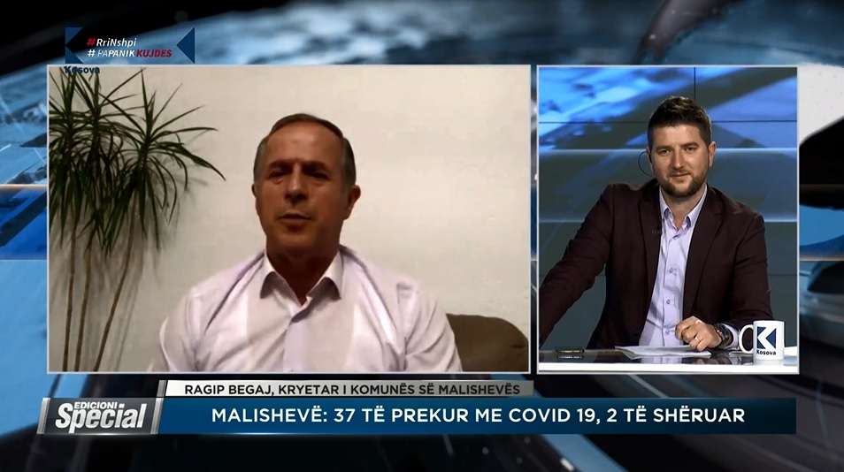 Kryetari i Malishevës: Nga 39 të prekur me COVID-19, dy janë shëruar (VIDEO)