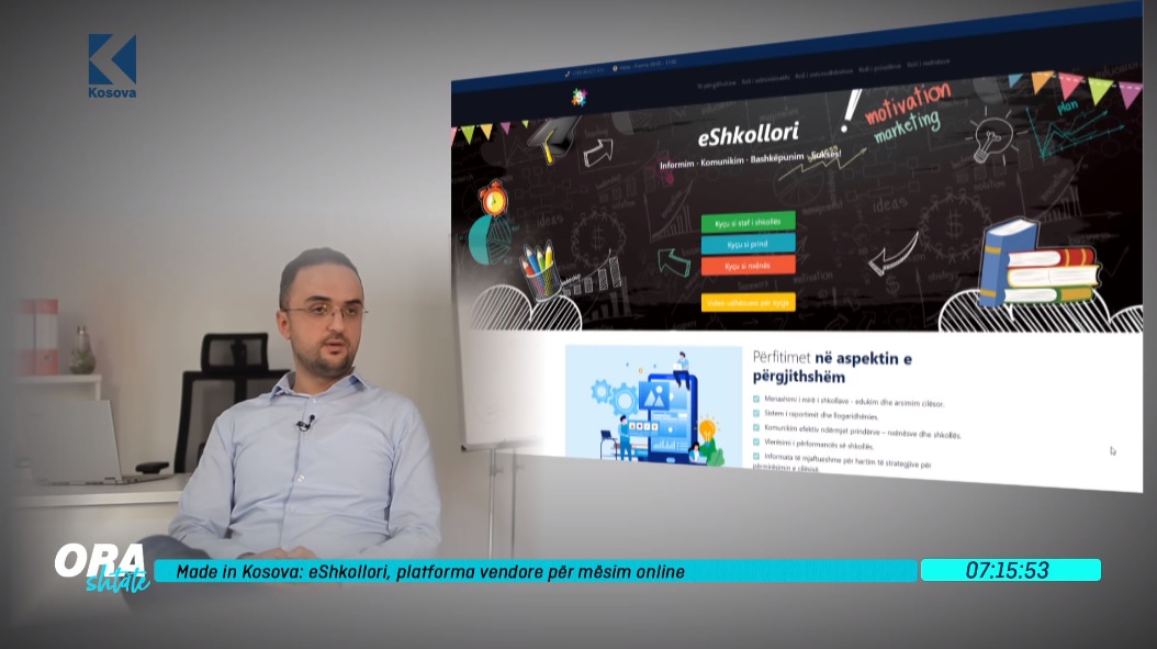 eShkollari - platforma vendore për mësimin online (VIDEO)