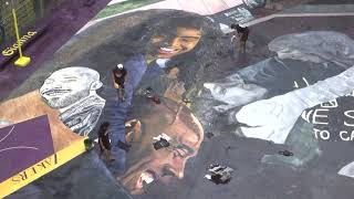 Artistët në Filipine krijojnë mural në përvjetorin e vdekjes së Kobe Bryant (VIDEO)