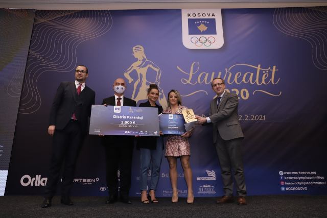 Distria Krasniqi shpallet sportistja e vitit 2020