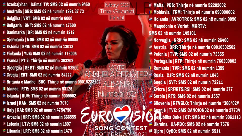 Anxhela Peristeri kërkon mbështetjen e publikut edhe për natën finale