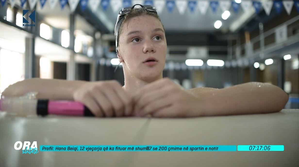 Hana Beiqi, 12 vjeçarja që ka fituar më shumë se 200 çmime në sportin e notit (VIDEO)