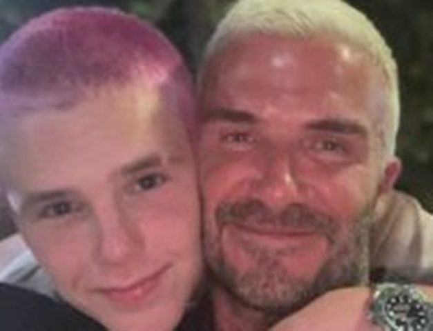 David Beckham dhe djali i tij Cruz i ngjyrosin flokët