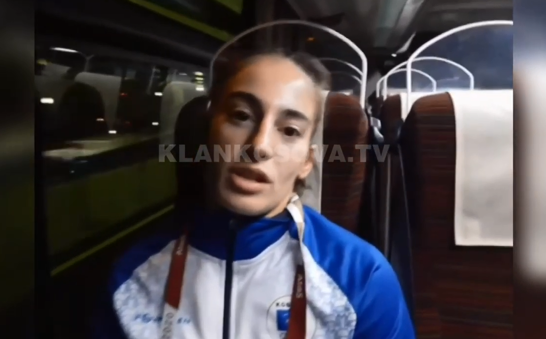 E arta olimpike Nora Gjakova përcjell emocionet e triumfit në Tokio (VIDEO)