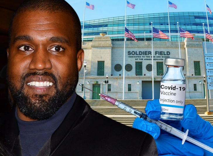 Hapësira ku Kanye prezanton këngët e albumit, ofron vaksina antiCOVID