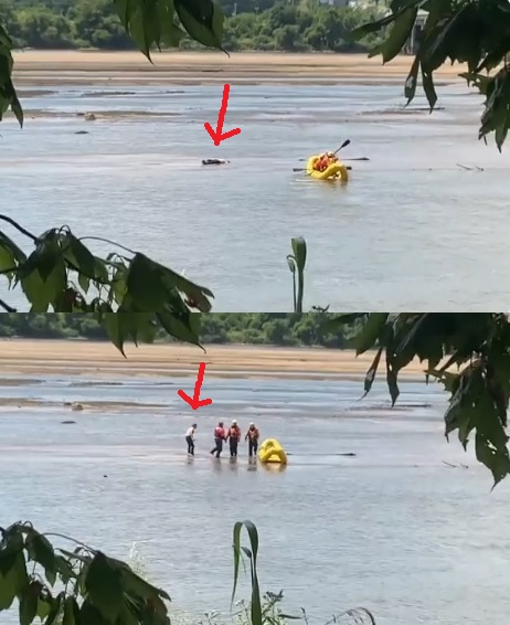 Zbulojnë se “trupi në lum” ishte një person i gjallë që thjesht po pushonte (VIDEO)