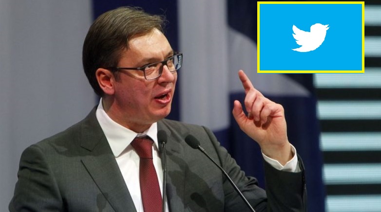 Vuçiq i prish punët me Twitter: Mezi pres të ma mbyllin llogarinë që të bëhem si Trump (FOTO)