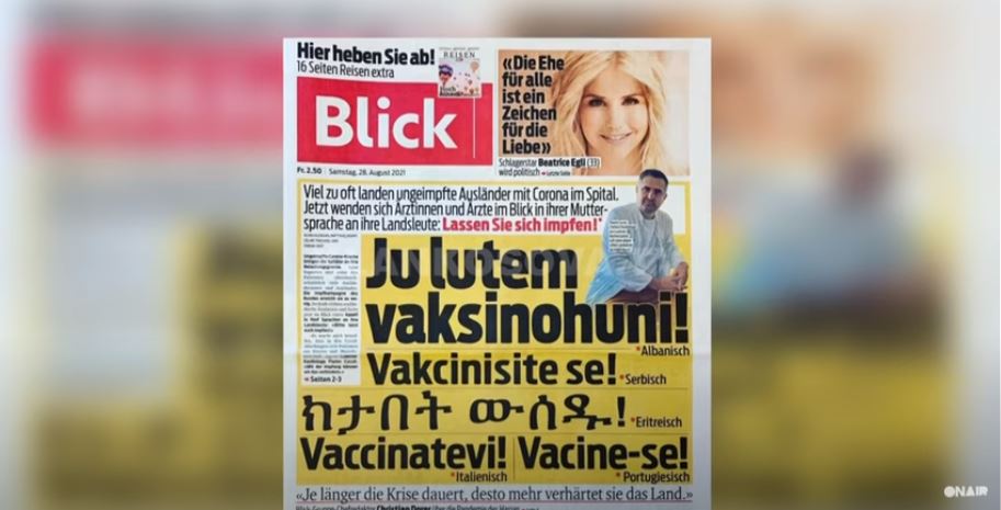 Gazeta zvicerane shkruan shqip ”Ju lutem vaksinohuni” (VIDEO)