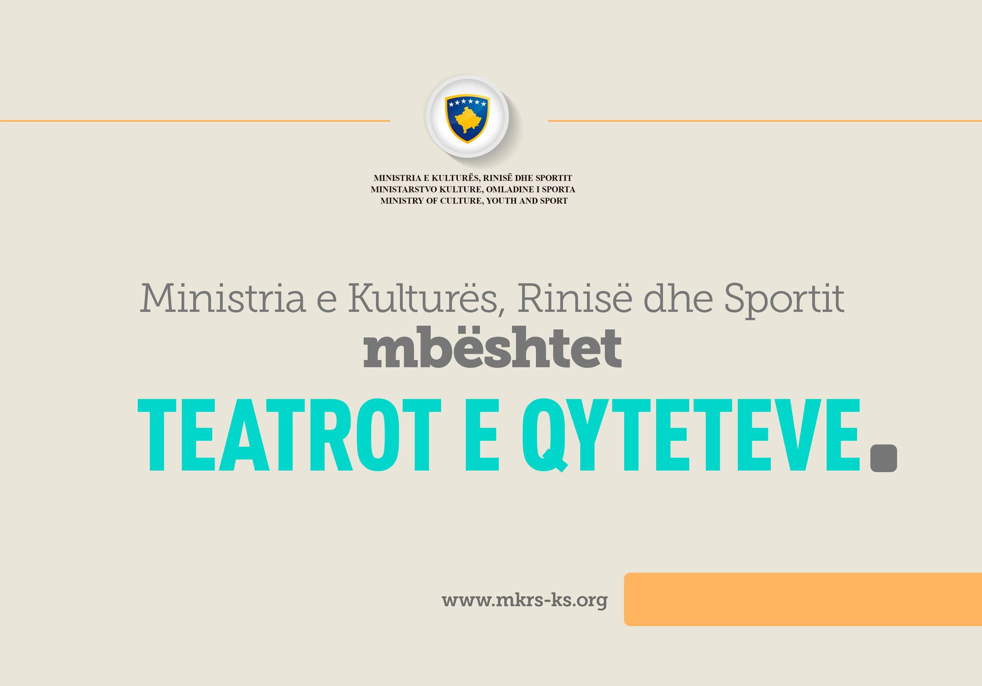 Ministria e Kulturës mbështet me të holla nëntë teatro të vendit