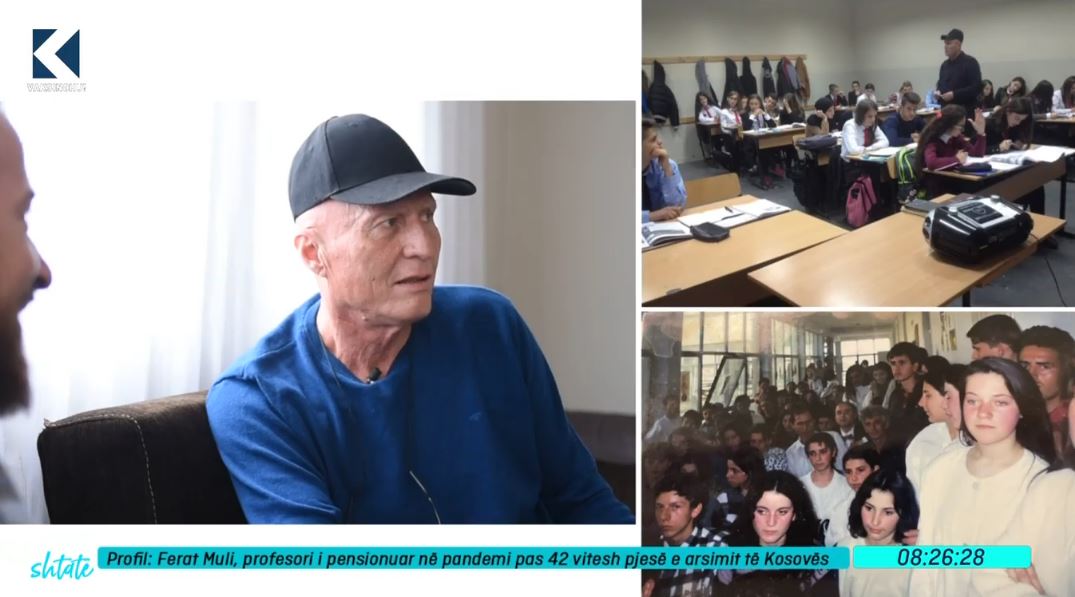 Ferat Muli, profesori i pensionuar në pandemi pas 42 vjetësh në arsim (VIDEO)